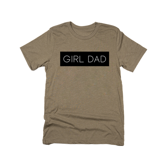 Girl Dad® (Boxed Collection, Black Box/White Text) - Tee (Olive)