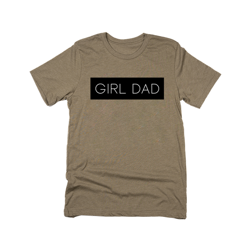 Girl Dad® (Boxed Collection, Black Box/White Text) - Tee (Olive)