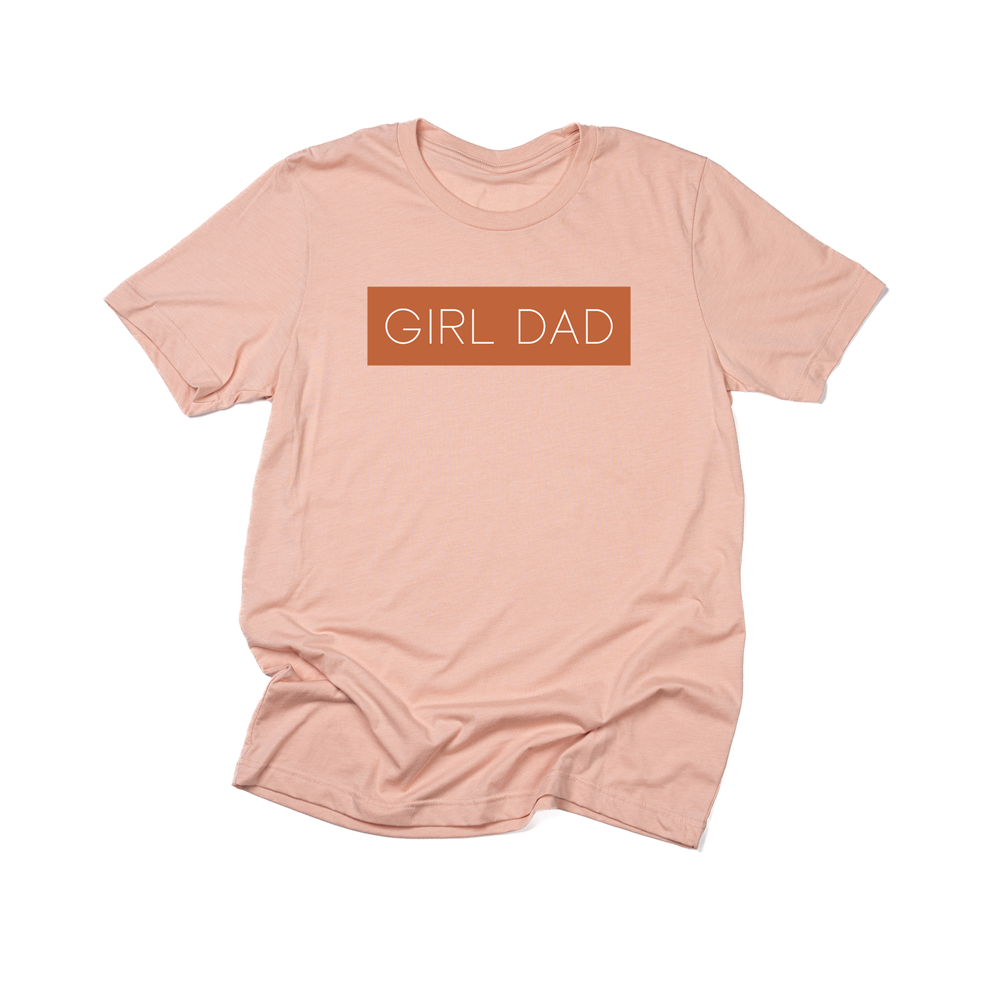 Girl Dad® (Boxed Collection, Rust Box/White Text) - Tee (Peach)