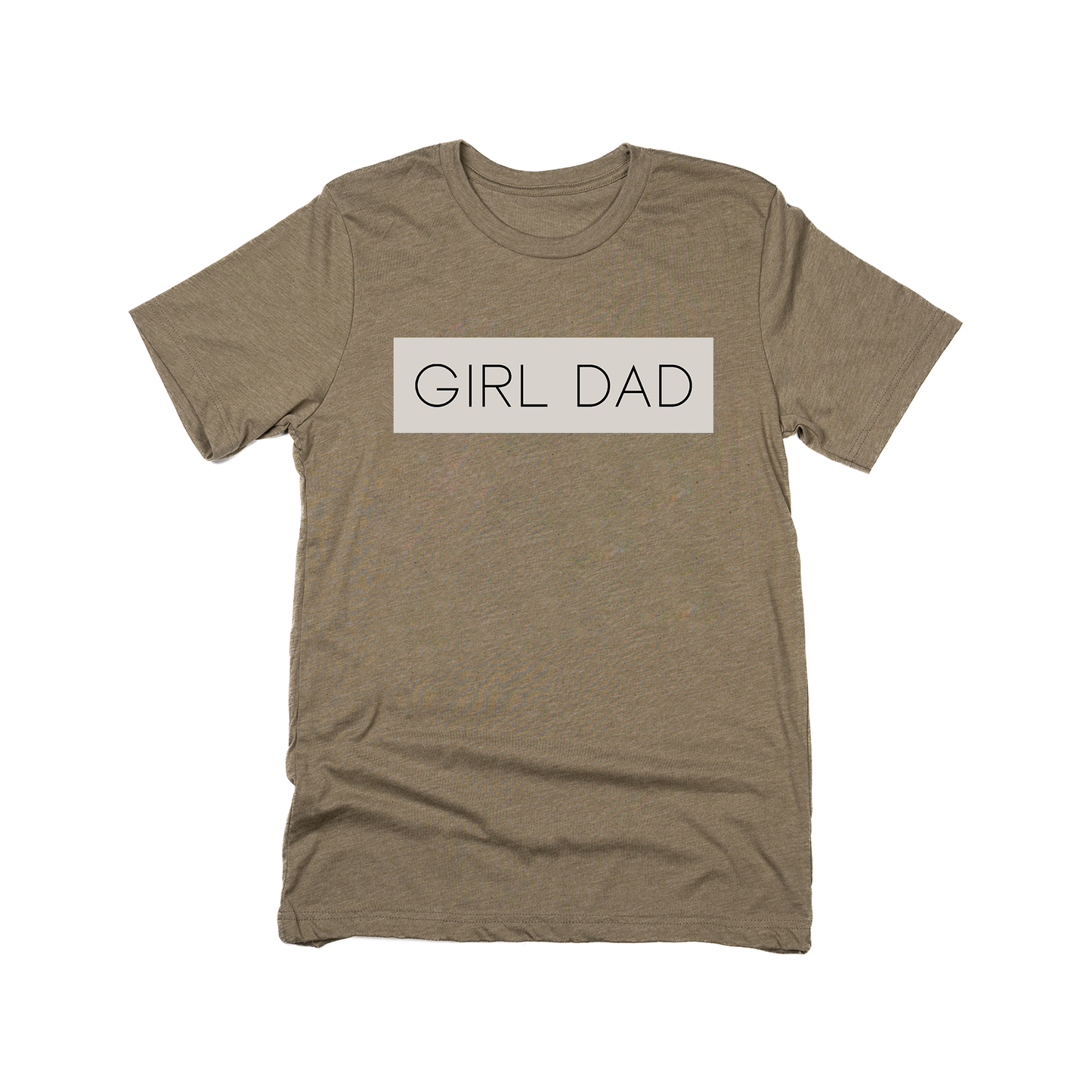 Girl Dad® (Boxed Collection, Stone Box/Black Text) - Tee (Olive)