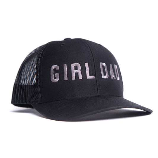 Girl Dad® (Gray) - Trucker Hat (Black)