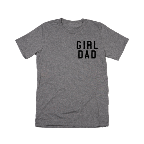 Girl Dad® (Pocket, Black) - Tee (Gray)