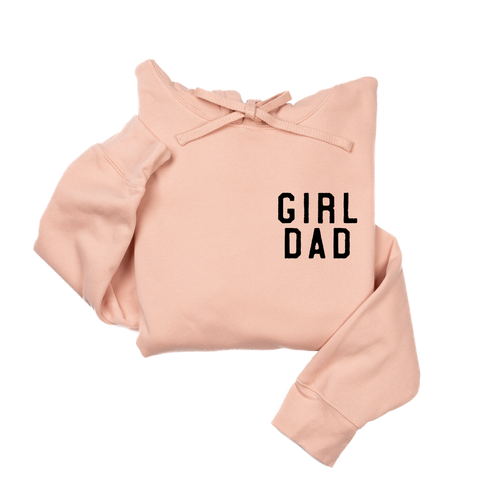 Girl Dad® (Pocket, Black) - Hoodie (Peach)
