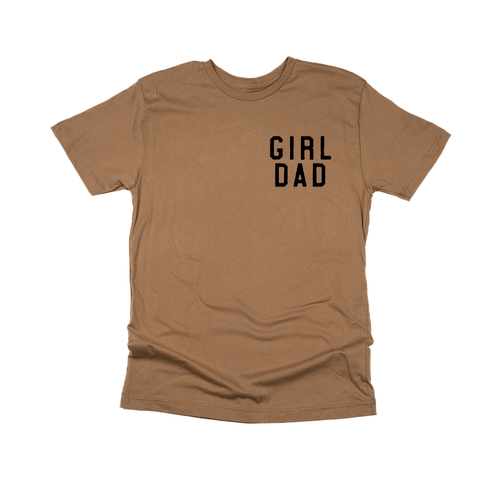 Girl Dad® (Pocket, Black) - Tee (Coyote Brown)