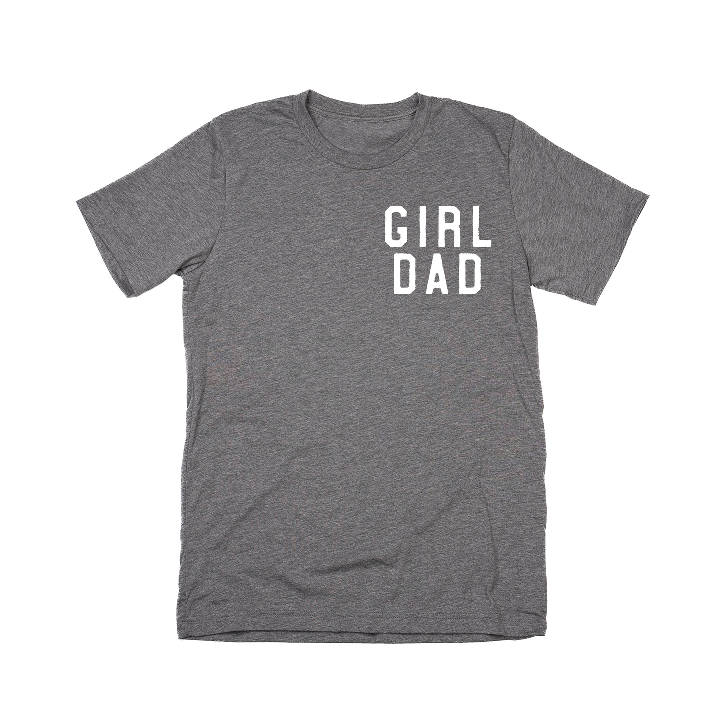 Girl Dad® (Pocket, White) - Tee (Gray)