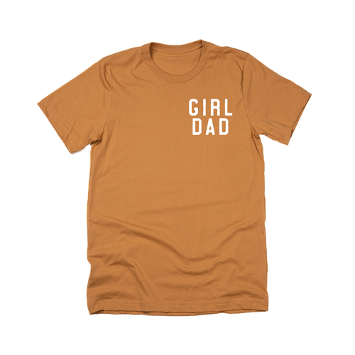 Girl Dad® (Pocket, White) - Tee (Camel)