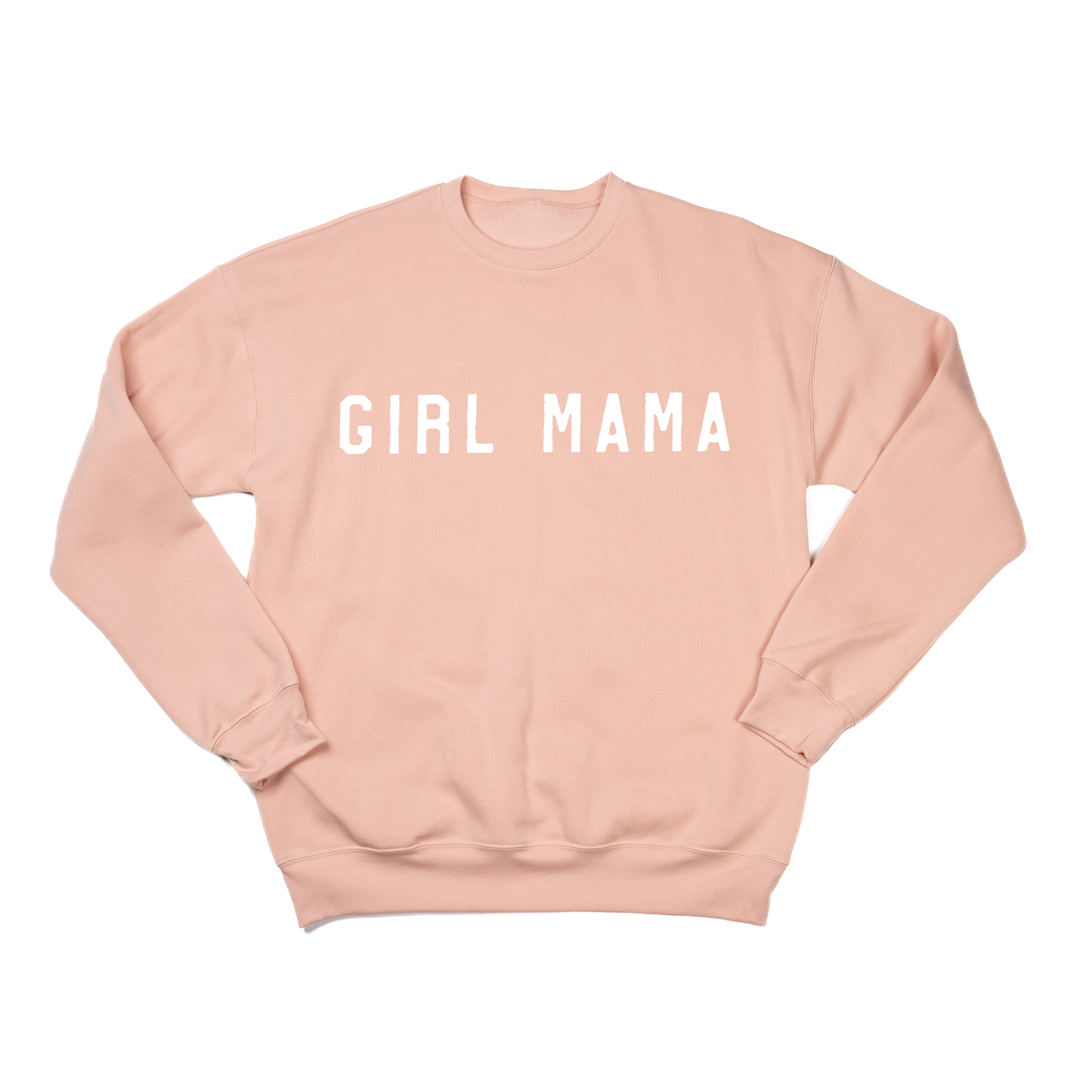 Girl Mama (White) - Sweatshirt (Peach)