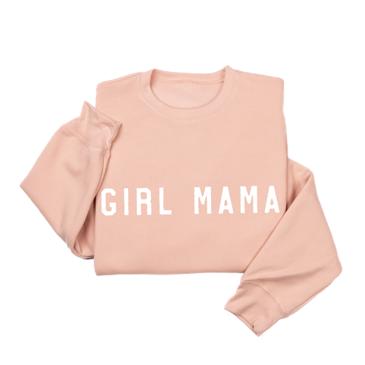 Girl Mama (White) - Sweatshirt (Peach)