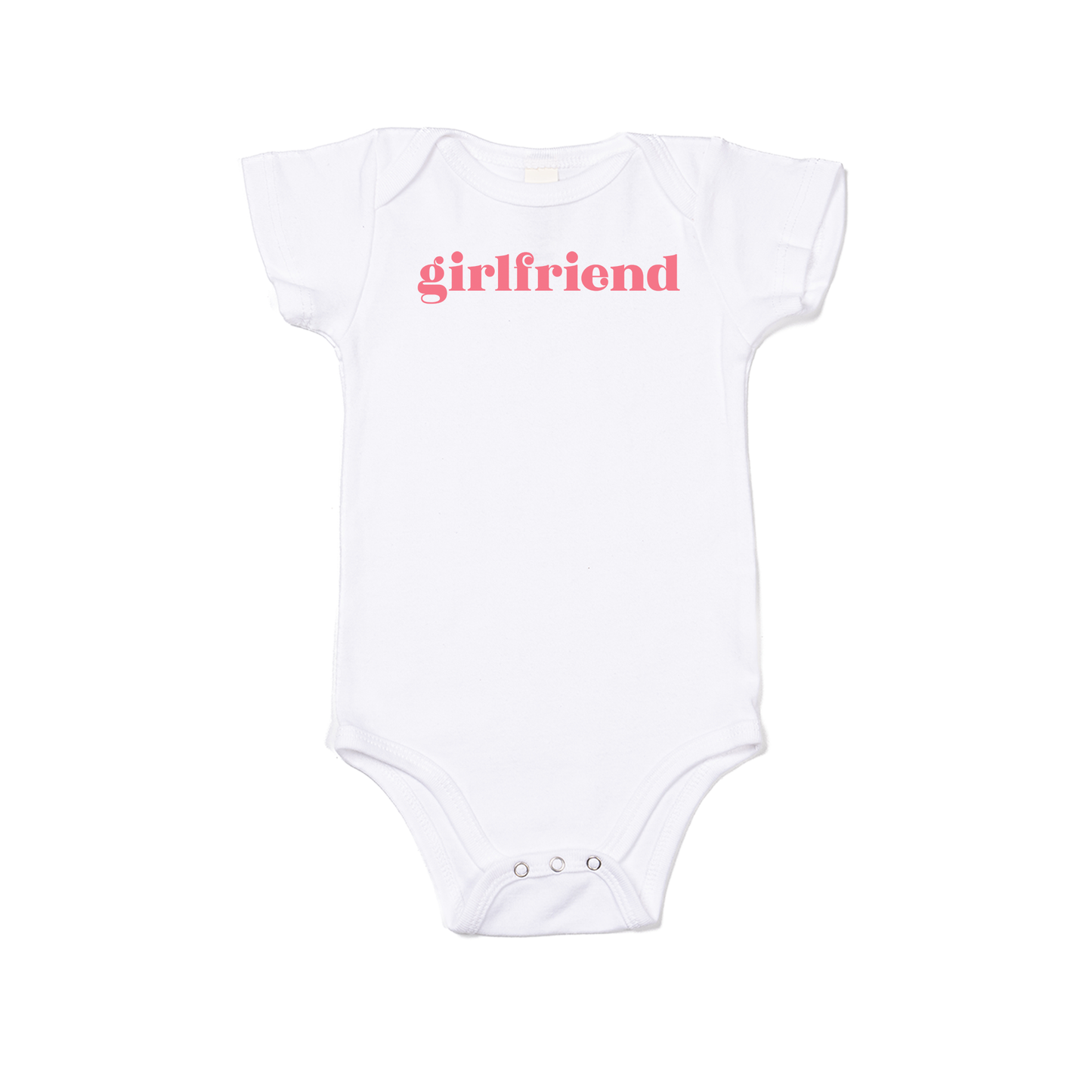 Girlfriend - Bodysuit (White, Short Sleeve)