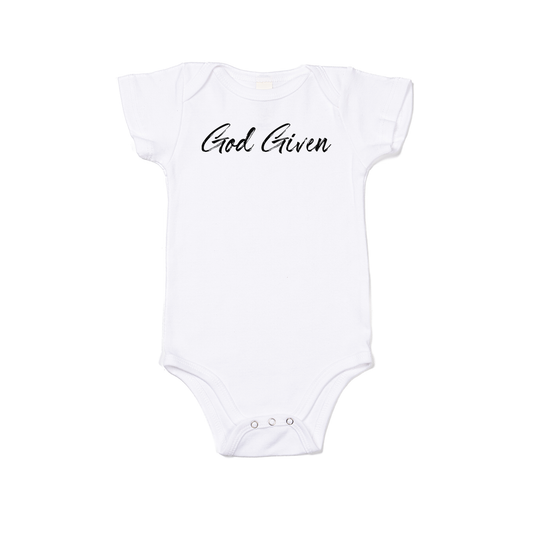 God Given - Bodysuit (White, Short Sleeve)