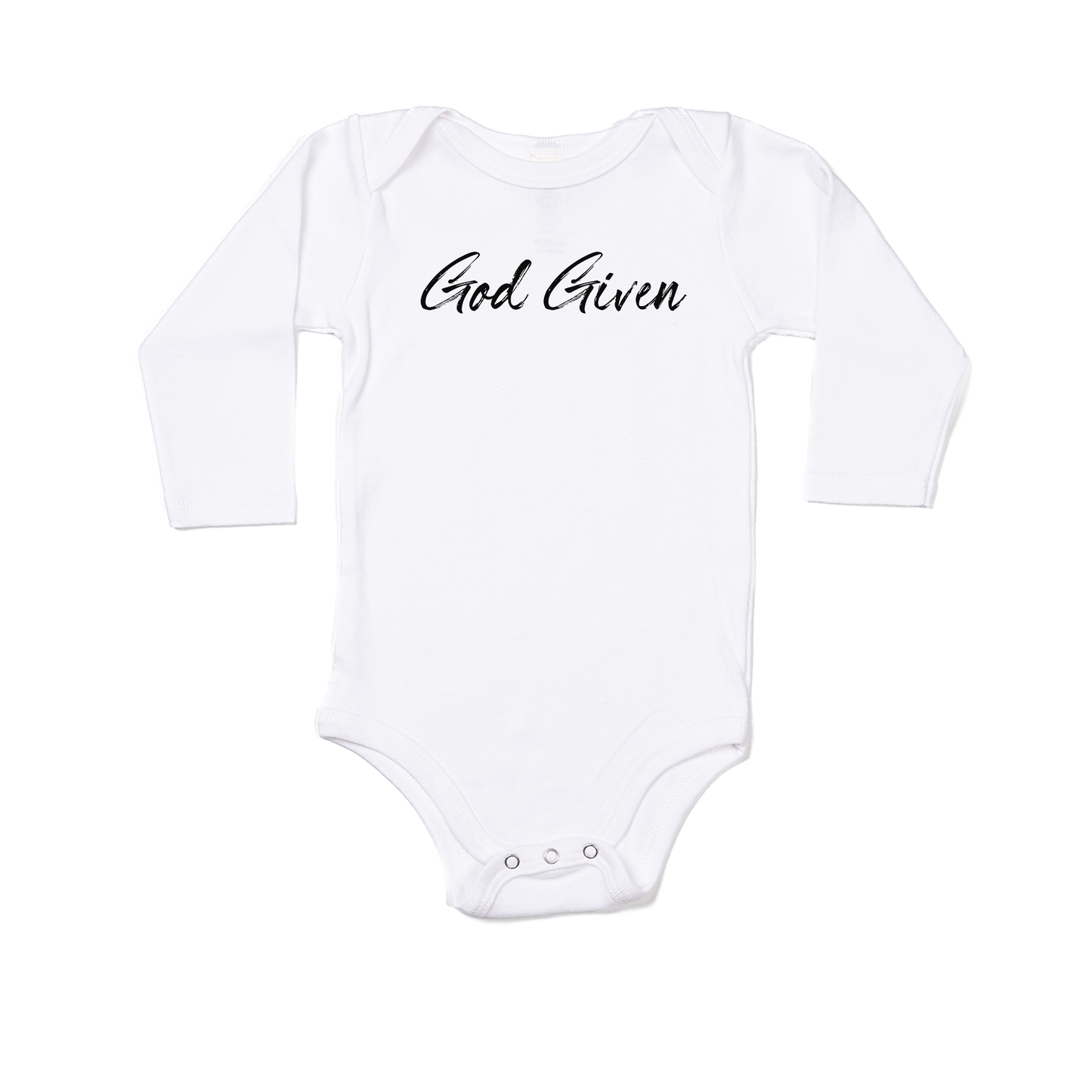 God Given - Bodysuit (White, Long Sleeve)