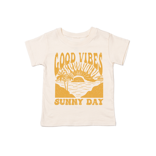 Good Vibes Sunny Day - Kids Tee (Natural)
