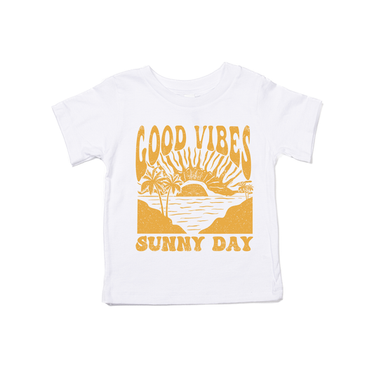 Good Vibes Sunny Day - Kids Tee (White)