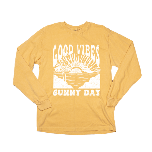 Good Vibes Sunny Day - Tee (Vintage Mustard, Long Sleeve)