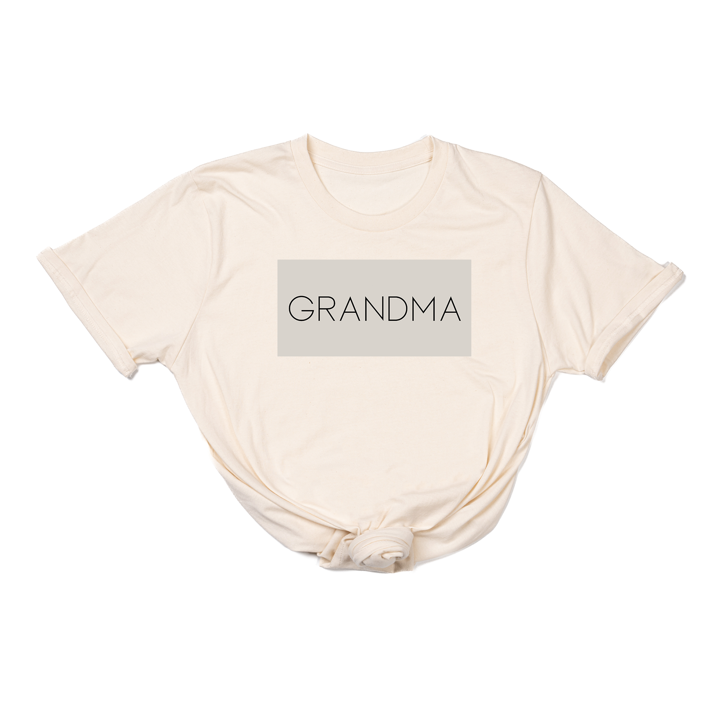 Grandma (Boxed Collection, Stone Box/Black Text, Across Front) - Tee (Natural)