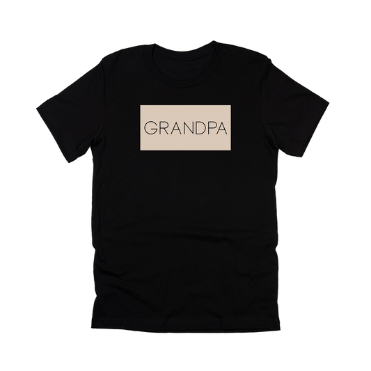Grandpa (Boxed Collection, Stone Box/Black Text, Across Front) - Tee (Black)