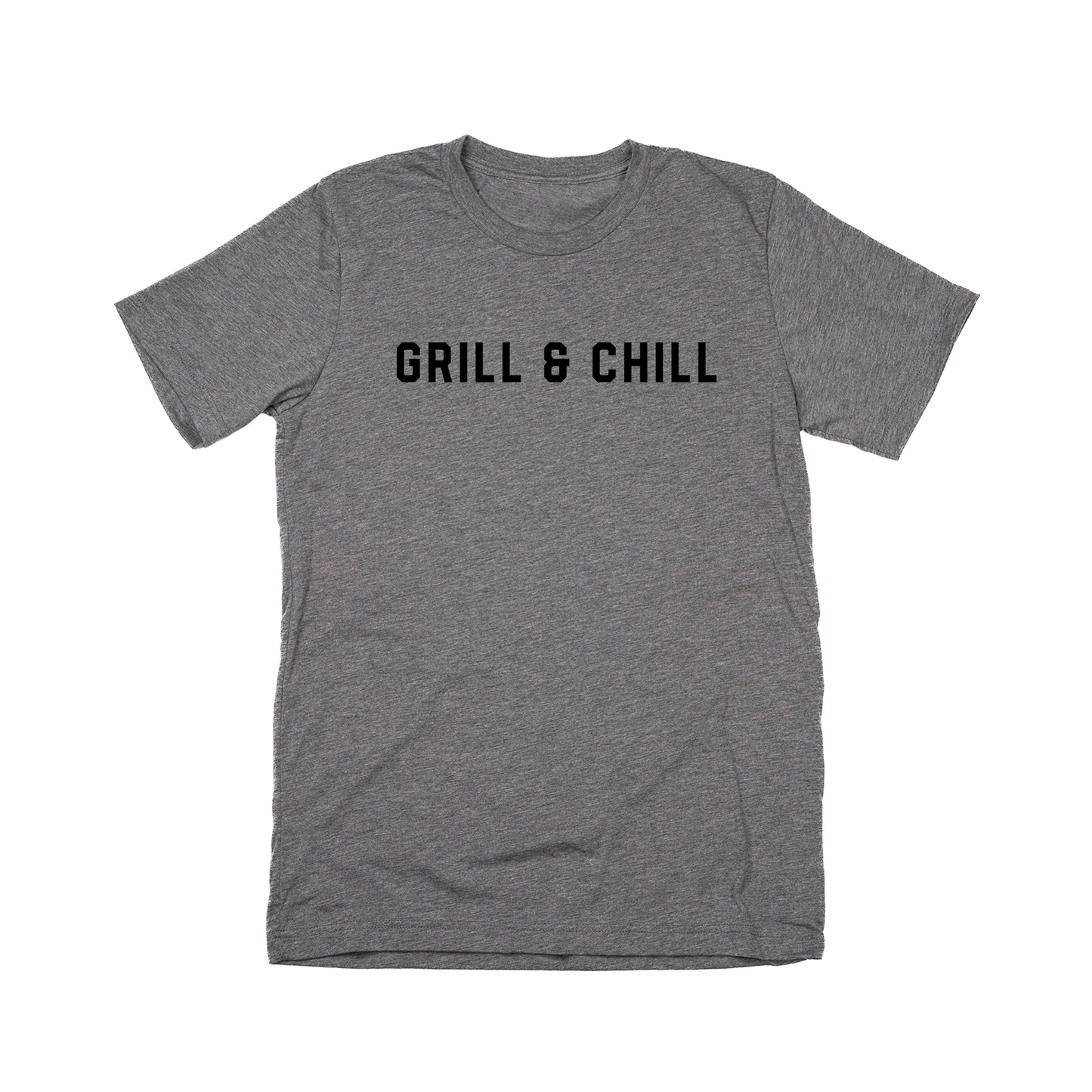 Grill & Chill (Black) - Tee (Gray)