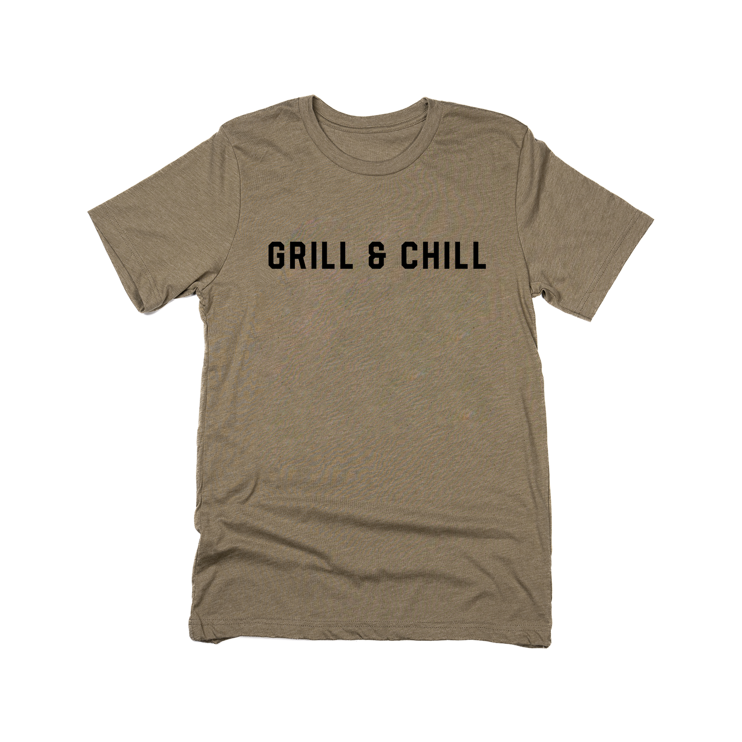 Grill & Chill (Black) - Tee (Olive)