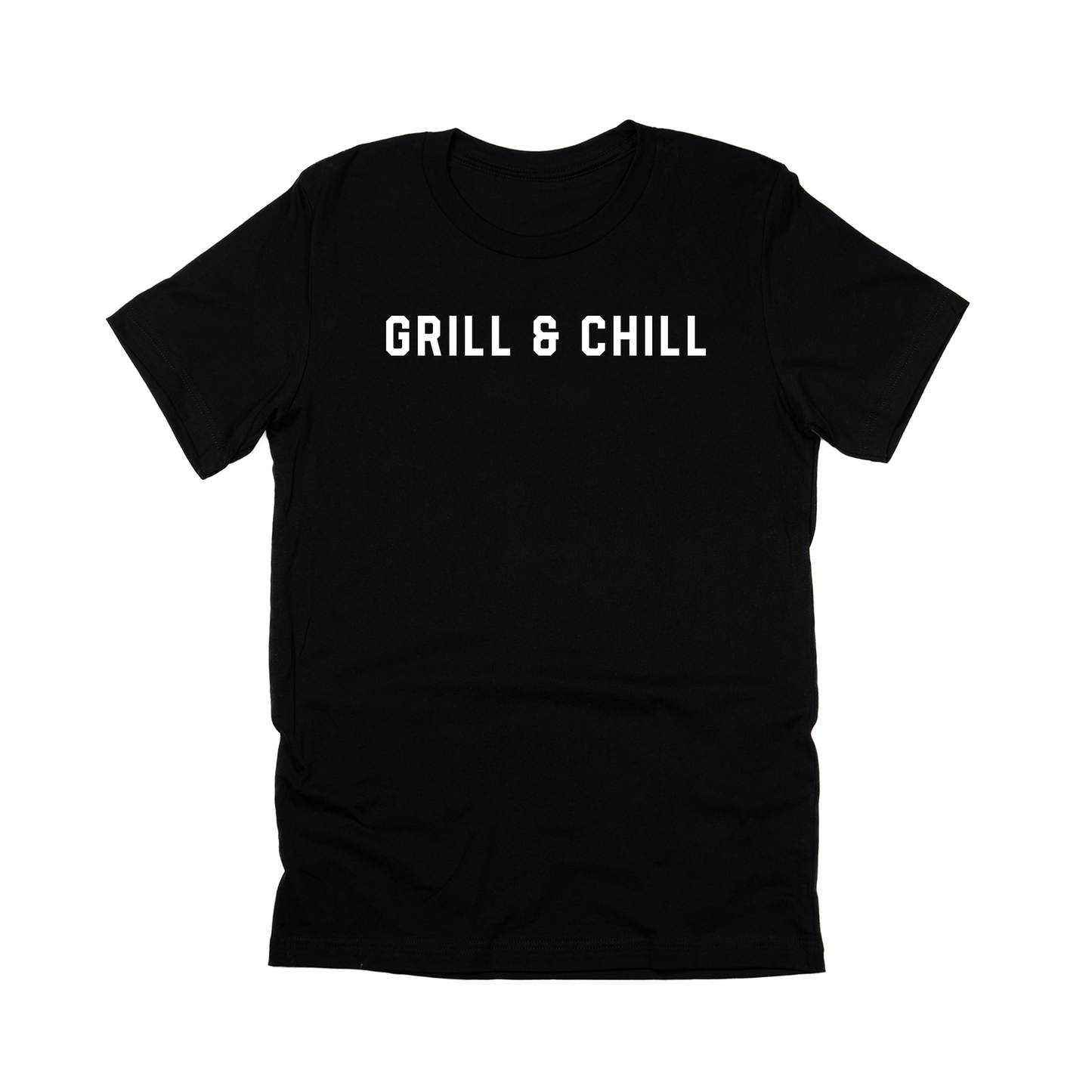 Grill & Chill (White) - Tee (Black)