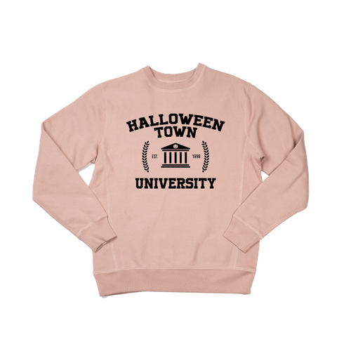 Halloween Town University (Black) - Heavyweight Sweatshirt (Dusty Rose)