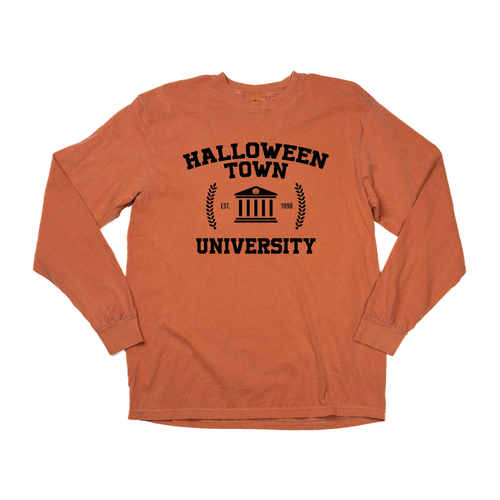 Halloween Town University (Black) - Tee (Vintage Rust, Long Sleeve)