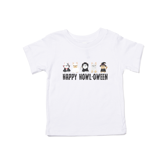 HAPPY HOWL-OWEEN - Kids Tee (White)