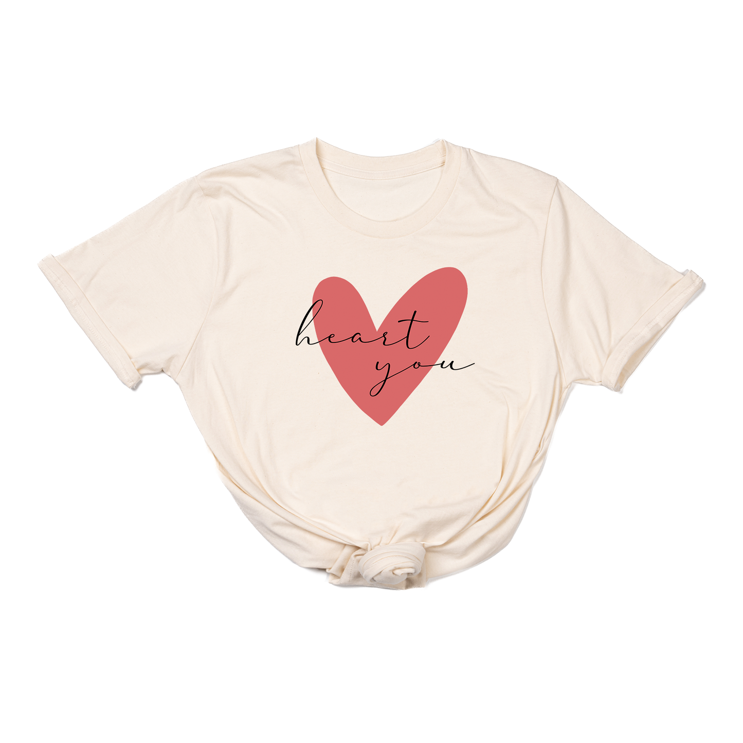 Heart You (Across Front) - Tee (Natural)