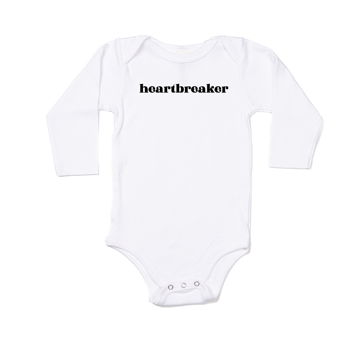 Heartbreaker (Black) - Bodysuit (White, Long Sleeve)