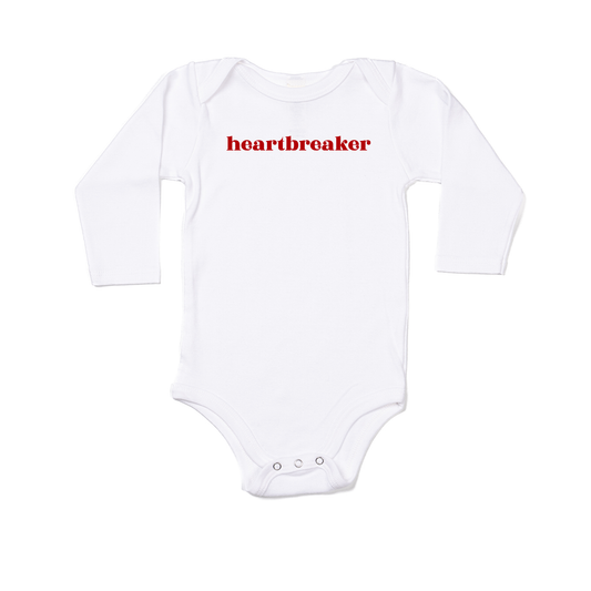 Heartbreaker (Red) - Bodysuit (White, Long Sleeve)