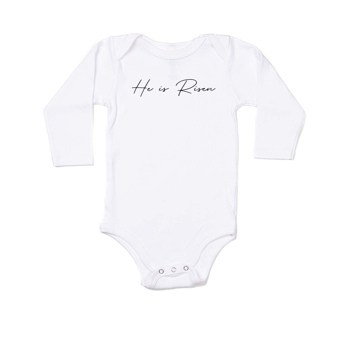 He Is Risen - Bodysuit (White, Long Sleeve)