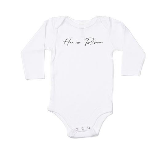 He Is Risen - Bodysuit (White, Long Sleeve)