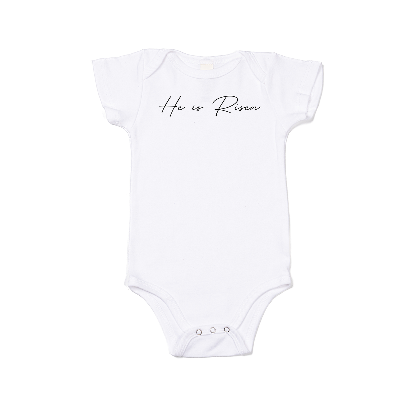 He Is Risen - Bodysuit (White, Short Sleeve)