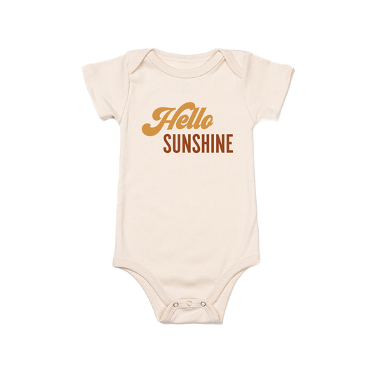 Hello Sunshine - Bodysuit (Natural, Short Sleeve)