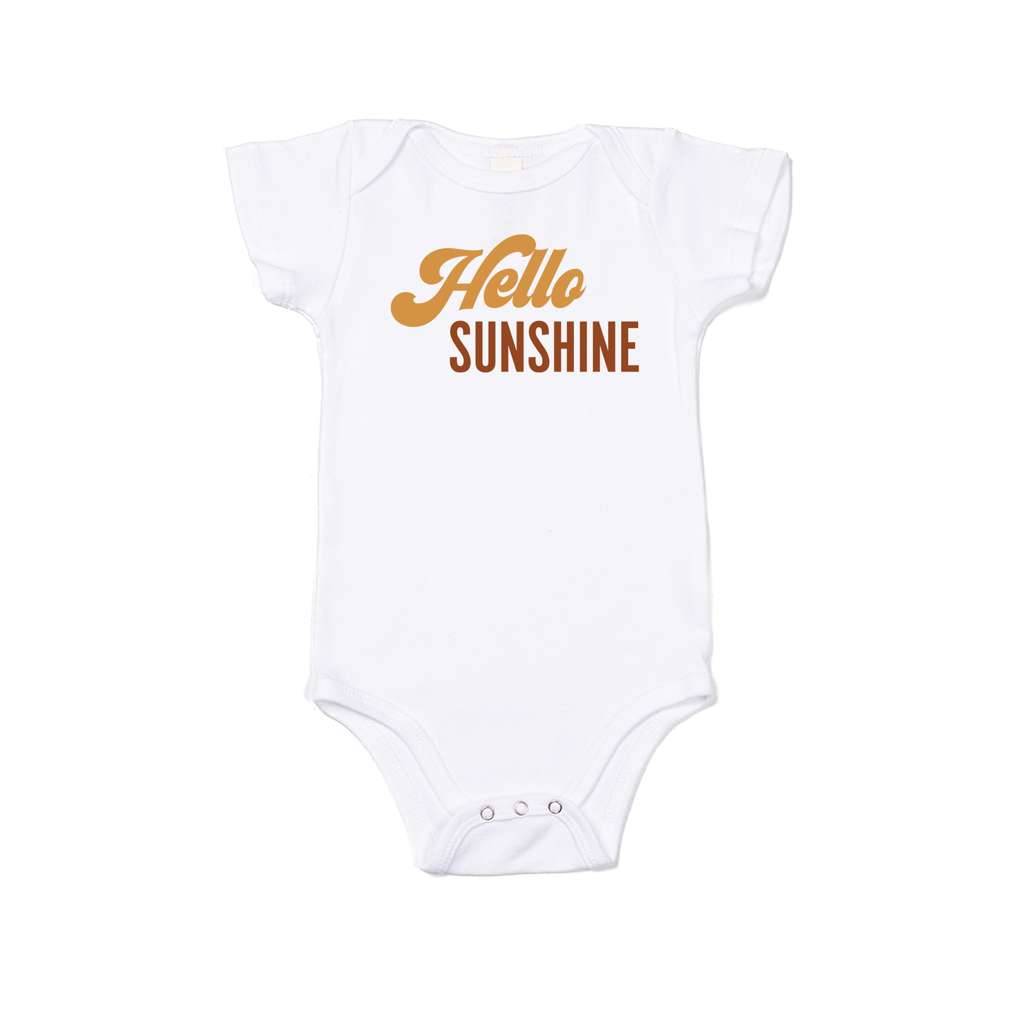 Hello Sunshine - Bodysuit (White, Short Sleeve)
