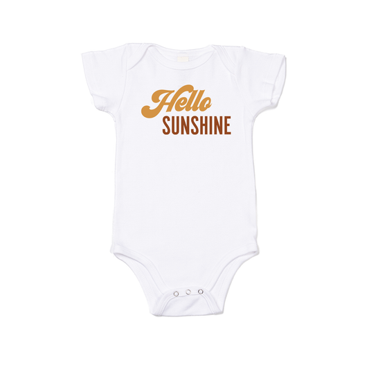 Hello Sunshine - Bodysuit (White, Short Sleeve)