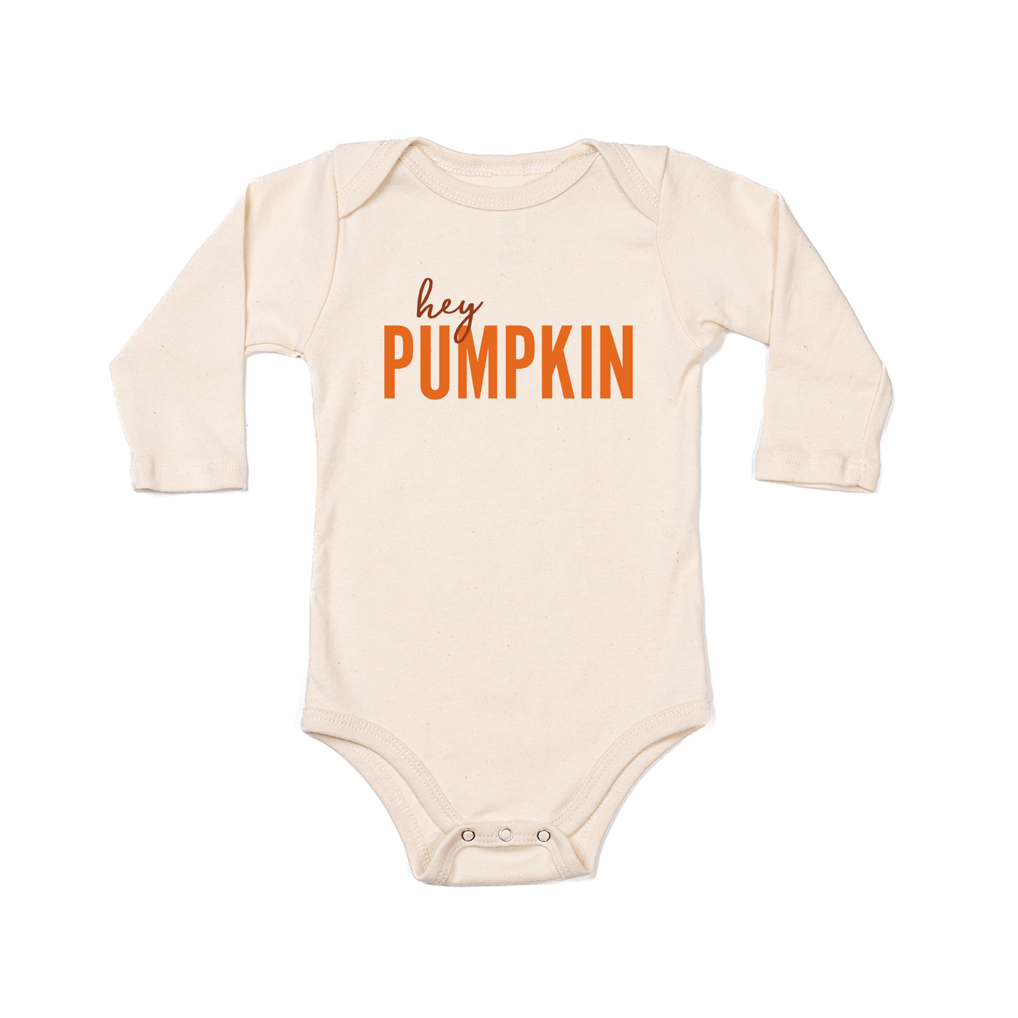 Hey Pumpkin - Bodysuit (Natural, Long Sleeve)