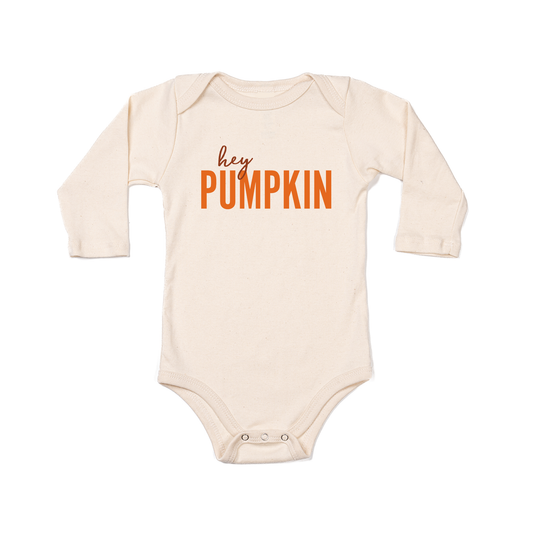 Hey Pumpkin - Bodysuit (Natural, Long Sleeve)