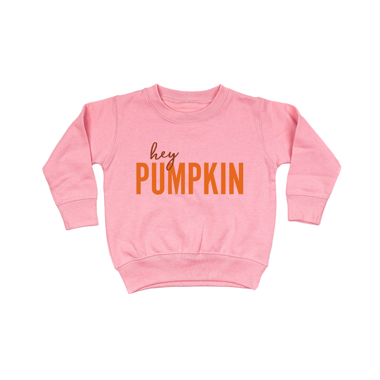 Hey Pumpkin - Kids Sweatshirt (Pink)