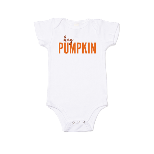 Hey Pumpkin - Bodysuit (White, Short Sleeve)