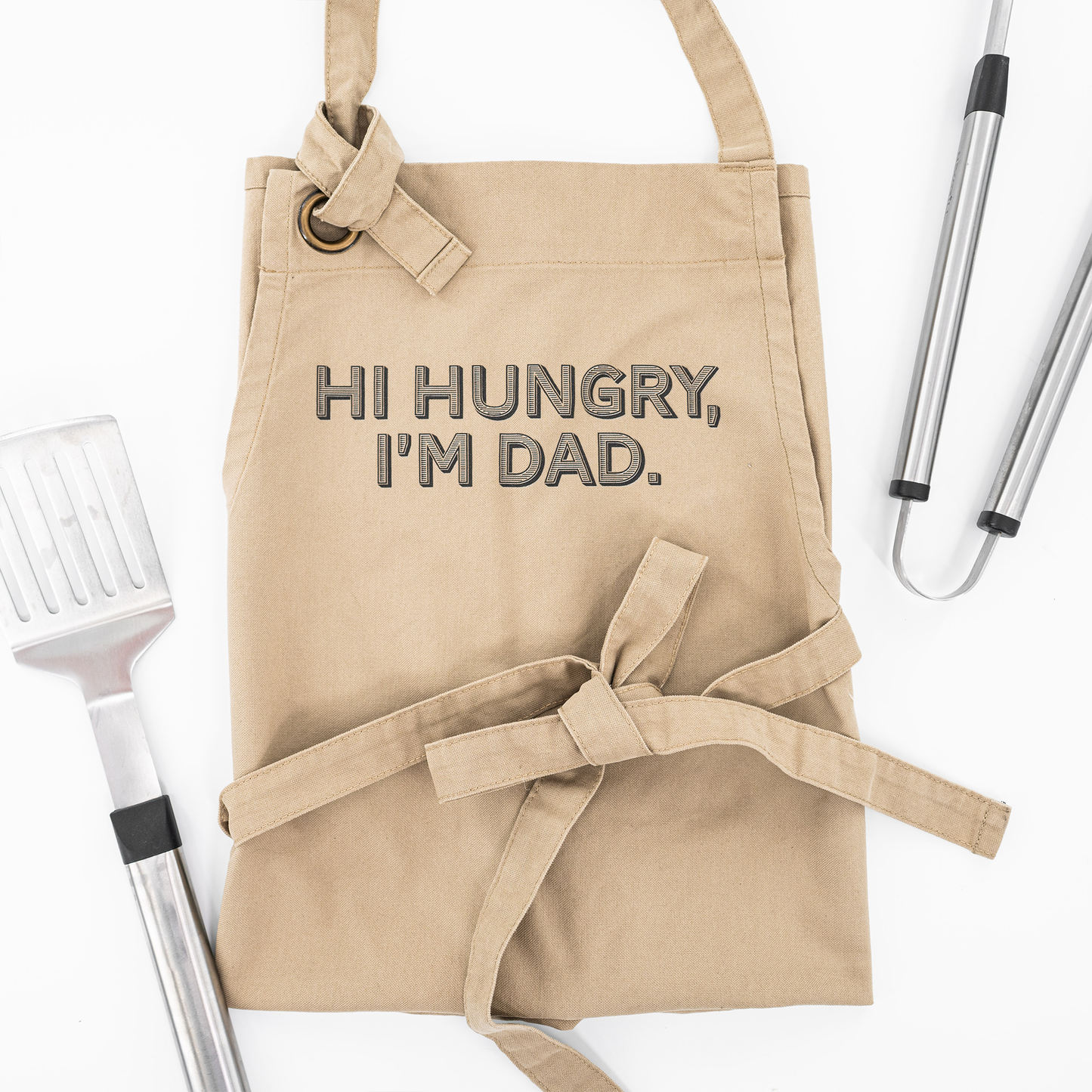 Hi Hungry, I'm Dad - Apron (Khaki)