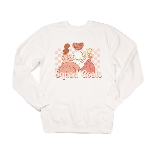 Hocus Pocus Squad Goals Checkered - Sweatshirt (Creme)