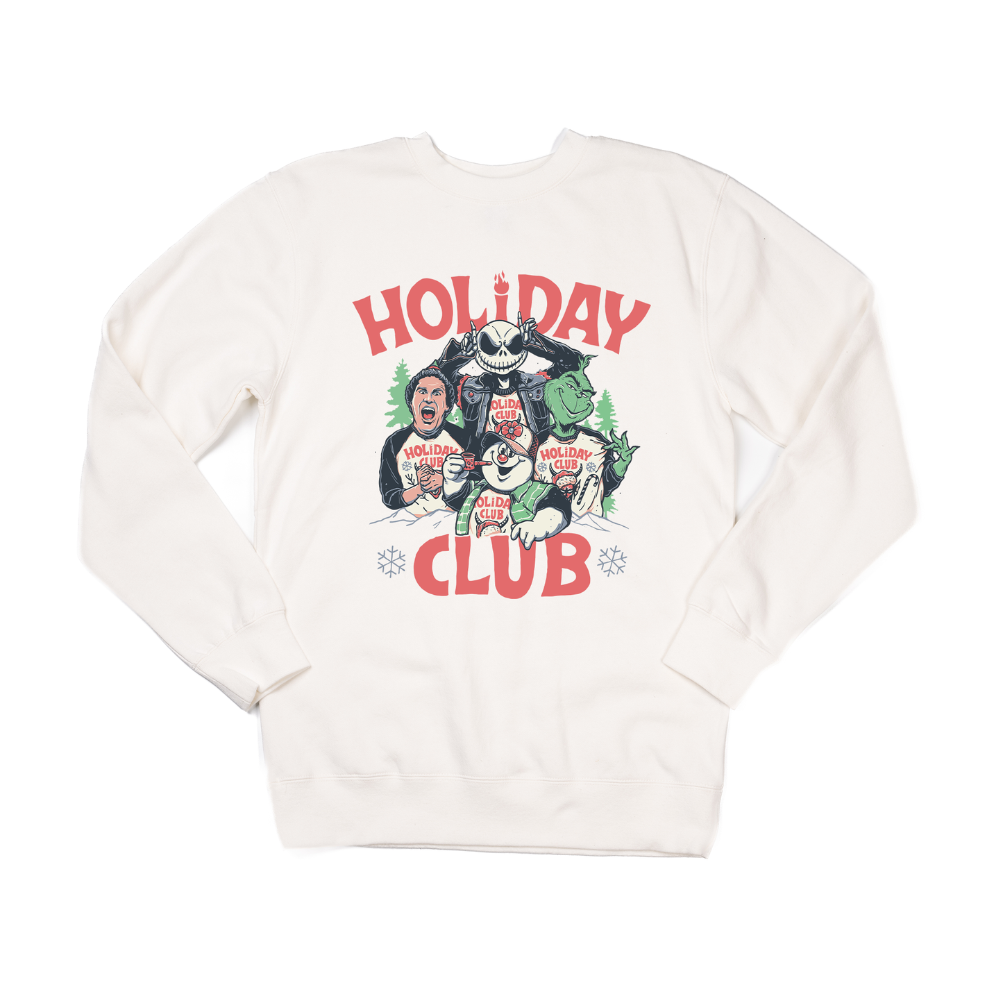Holiday Club (Graphic) - Sweatshirt (Creme)