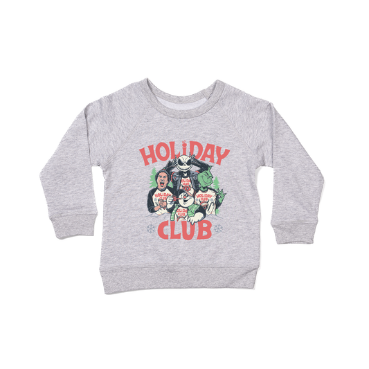 Holiday Club (Graphic) - Kids Sweatshirt (Heather Gray)