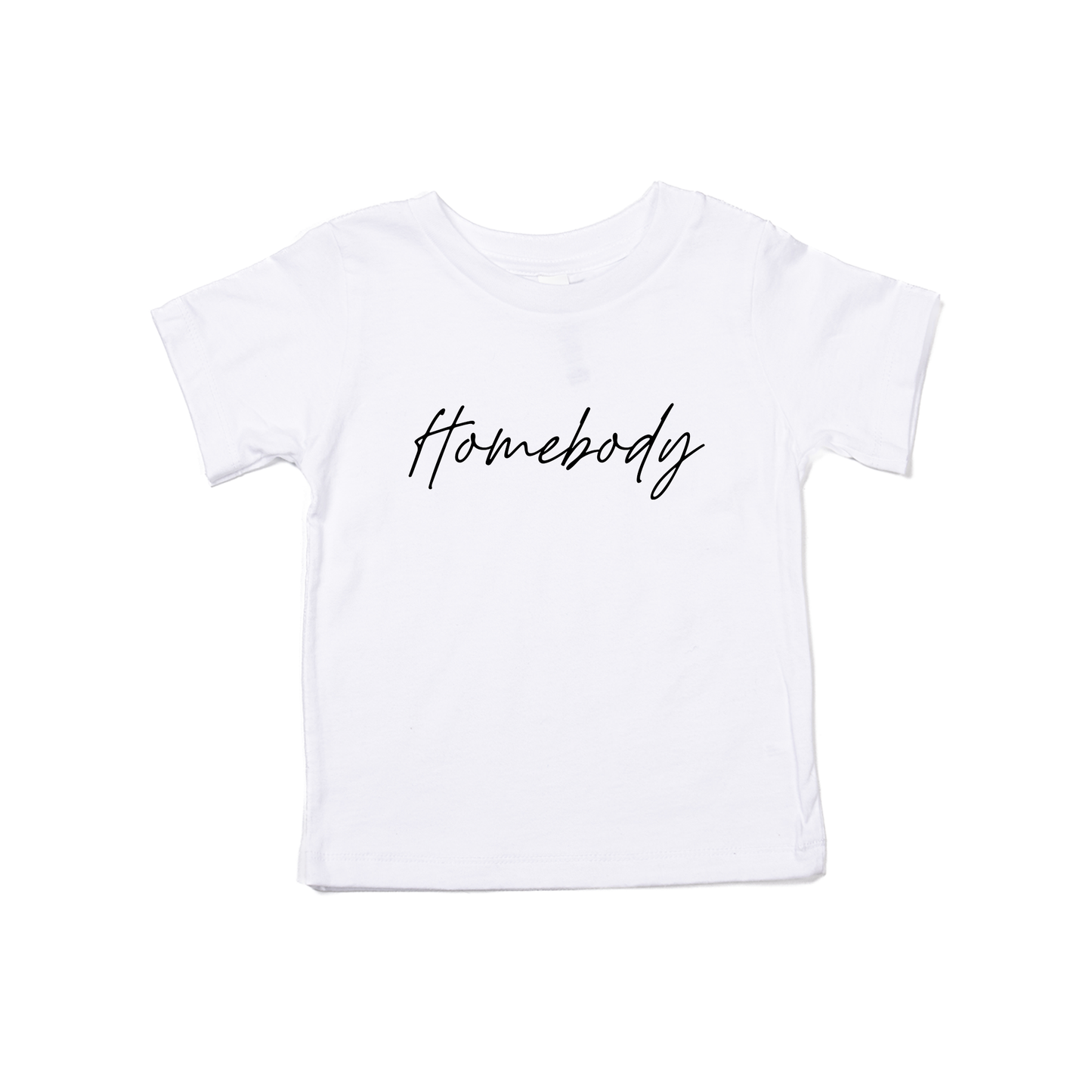 Homebody (Black) - Kids Tee (White)