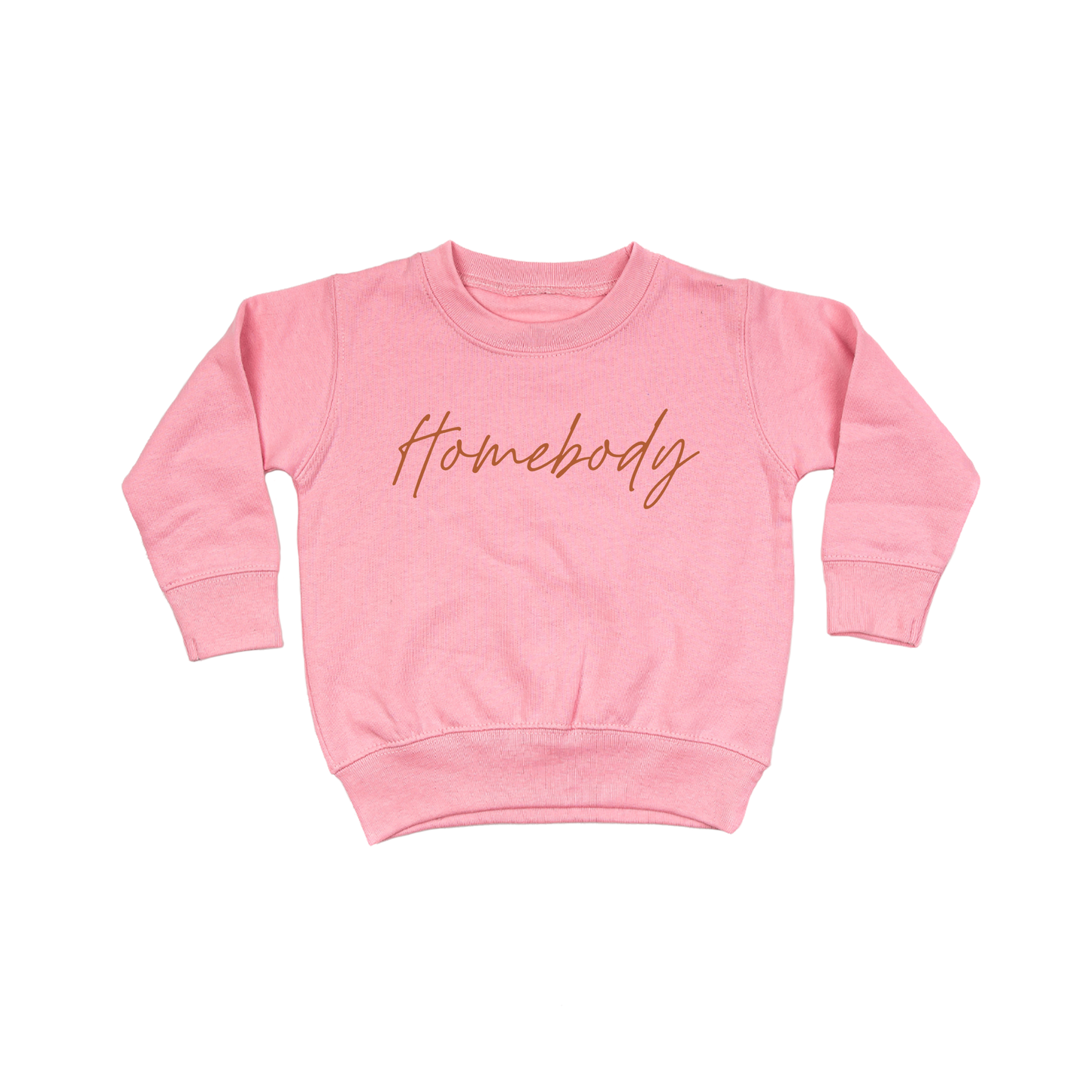 Homebody (Rust) - Kids Sweatshirt (Pink)
