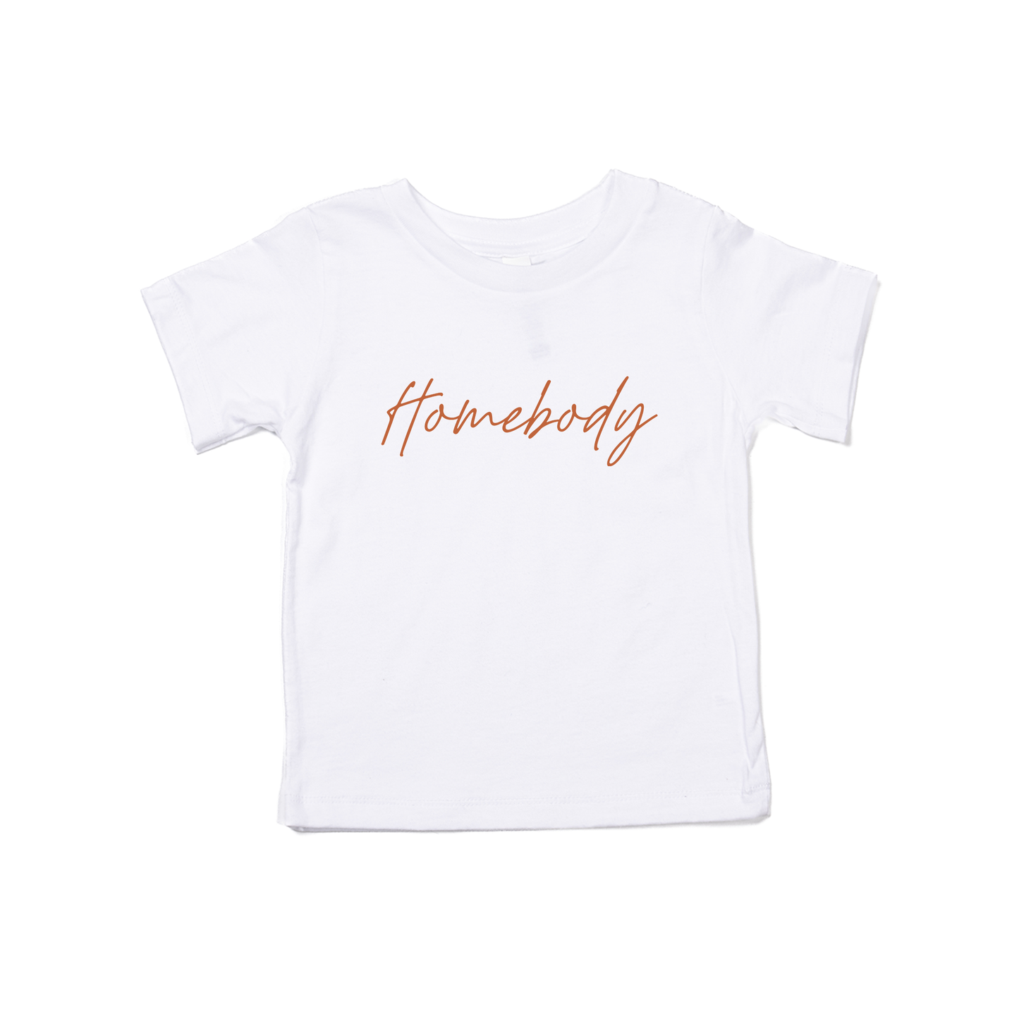 Homebody (Rust) - Kids Tee (White)