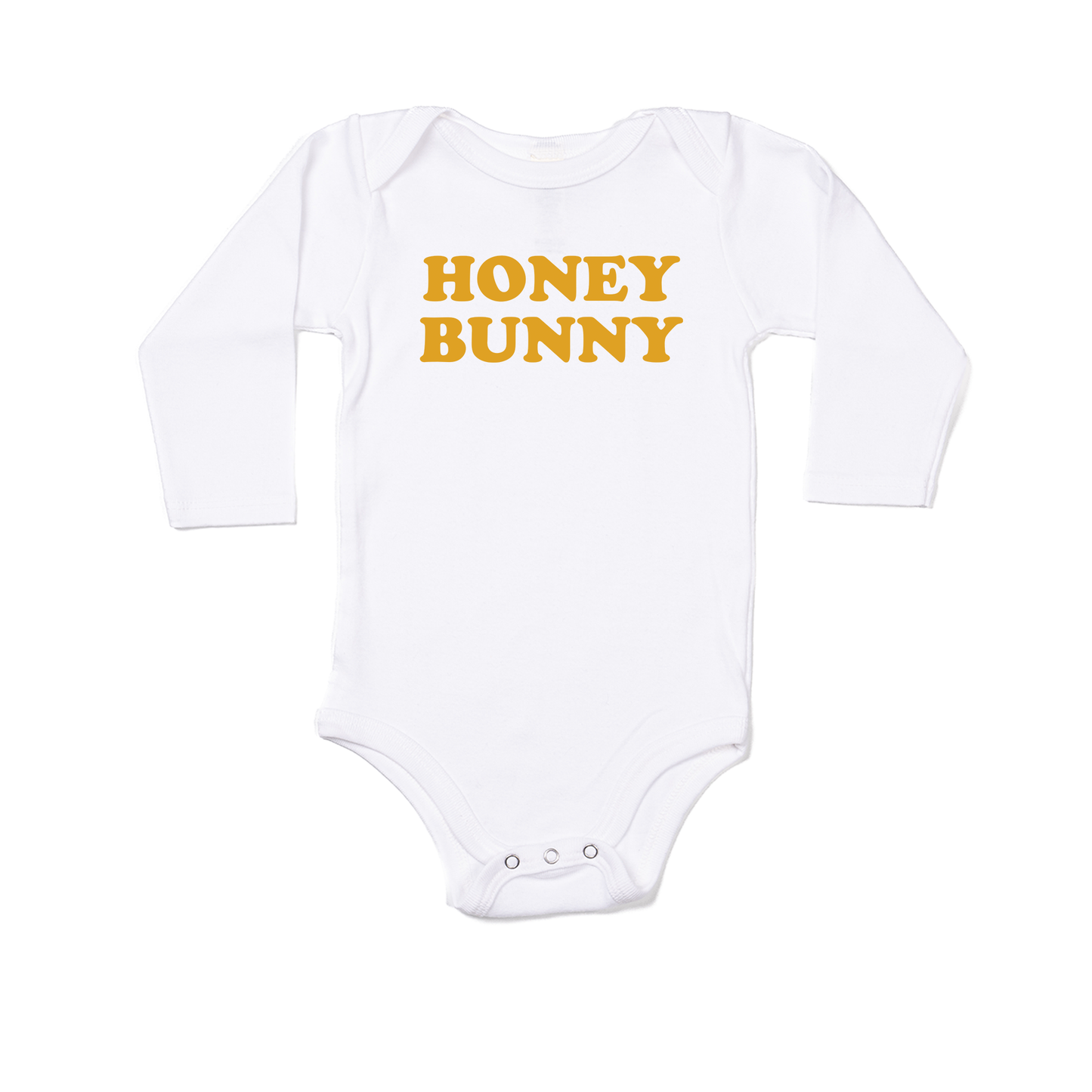 HONEY BUNNY - Bodysuit (White, Long Sleeve)