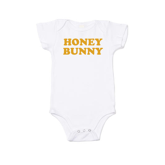 HONEY BUNNY - Bodysuit (White, Short Sleeve)