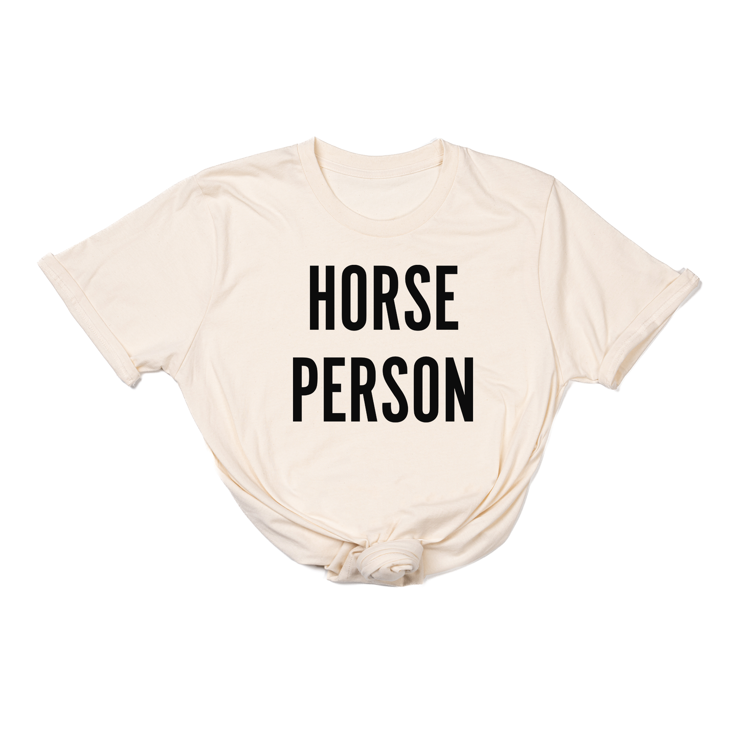 Horse Person (Black) - Tee (Natural)