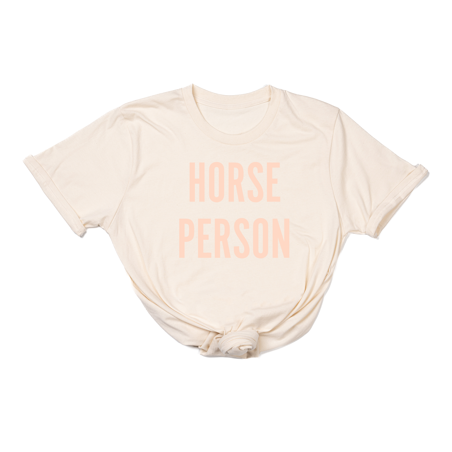 Horse Person (Peach) - Tee (Natural)